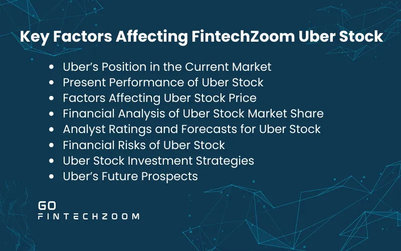 Key Factors Affecting FintechZoom Uber Stock